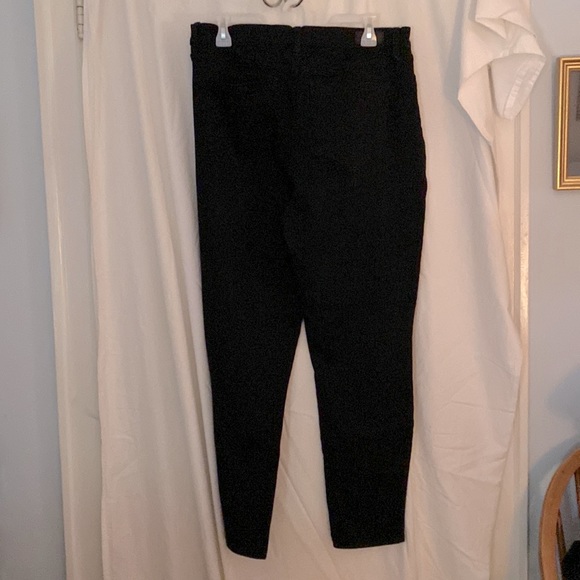 Nicole Miller Studio High Rise Black Skinny Jeans 16 - Picture 2 of 3